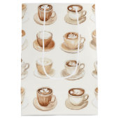 But First, Coffee Cups ミディアムペーパーバッグ (裏面)