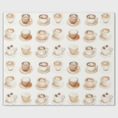 But First, Coffee Cups ラッピングペーパー (フラット)