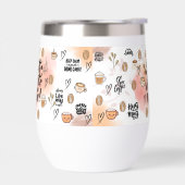 “But First, Coffee – Cute Aesthetic Coffee Tumbler (左面)