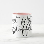 But First Coffee Cute Coffee Mug Funny Ceramic Mug マグカップ (中央)