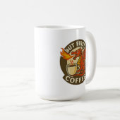 But First Coffee dragon funny java addict gift  コーヒーマグカップ (正面右)