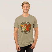 But First Coffee dragon funny java addict gift  トライブレンドＴシャツ (正面全面)
