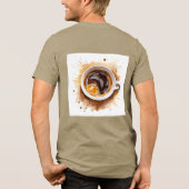 But First Coffee dragon funny java addict gift  トライブレンドＴシャツ (裏面)