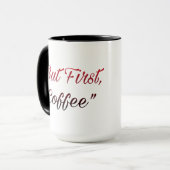 But First, Coffee – Minimal Coffee Lover Mug マグカップ (正面左)