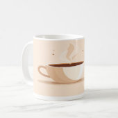 But First, Coffee” Minimalist Coffee Lover Mug コーヒーマグカップ (正面左)