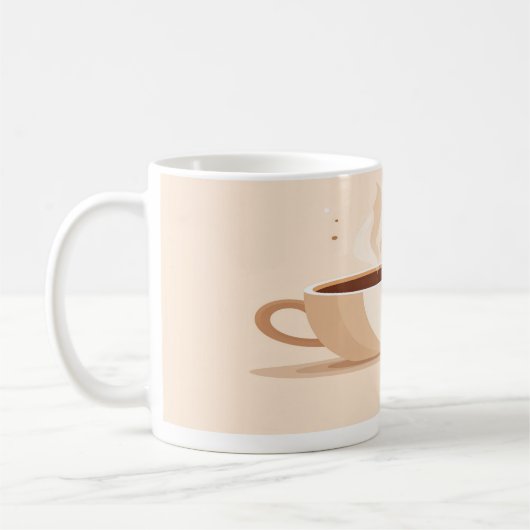 But First, Coffee” Minimalist Coffee Lover Mug コーヒーマグカップ (左)