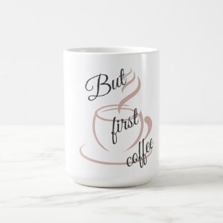 But First,coffee Minimalist Mug /cute coffee  コーヒーマグカップ