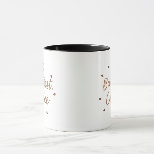 But First Coffee Mug | Cozy Coffee Lover Gift マグカップ (中央)