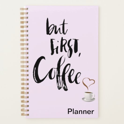 But first coffee planner  プランナー手帳 (正面)