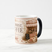But First, Coffee Romantic Blush カフェマグ モーフィングマグカップ (正面右)