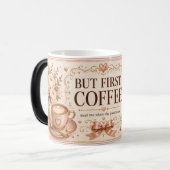 But First, Coffee Romantic Blush カフェマグ モーフィングマグカップ (正面左)