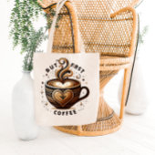 But First Coffee – Swirl & Sparkle トートバッグ