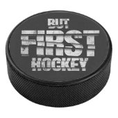 But First Hockey – Funny Hockey Lover Quote Design アイスホッケーパック (3/4)