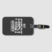 But First Hockey – Funny Hockey Lover Quote Design ラゲッジタグ (正面横)