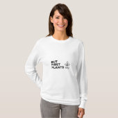But First Plants - ミニマリスト エコアート Tシャツ (正面フル)