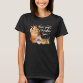 But First Pumpkin Spice Gnome Fall Vibes Autumn Th Tシャツ (正面)