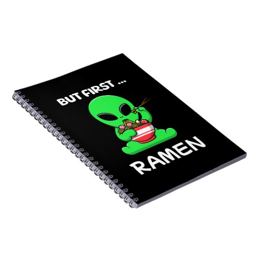 But first Ramen fun Alien ノートブック (右側)