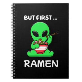 But first Ramen fun Alien ノートブック