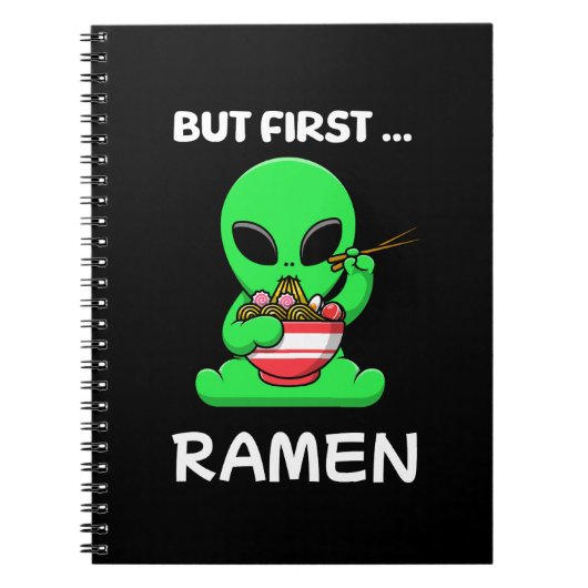 But first Ramen fun Alien ノートブック (正面)