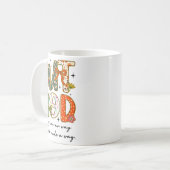 But God Christian Autumn Thankful Coquette Bow Tha コーヒーマグカップ (正面左)