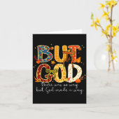 But God Made A Way Christian Fall Faith Thanksgivi カード (黄色い花)