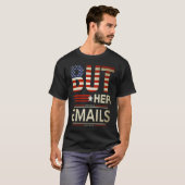 But Her Emails Meme Political Saying American Flag Tシャツ (正面フル)