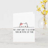 But I Don't Want To Go Outside There Are People Ou カード (黄色い花)