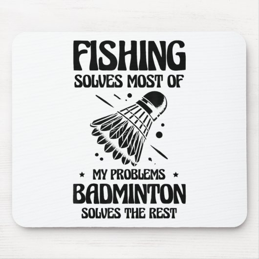 But In My Head Im Playing Badminton Player Shuttle マウスパッド (正面)