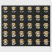 But-terトーストおもしろいブレッドプンダークBG ラッピングペーパー (フラット)