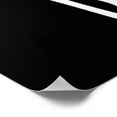 But-terバタおもしろいープンダークBG ポスター (角)