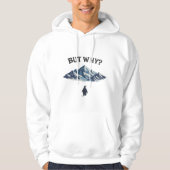 But Why? Penguin Hoodie – Funny Confused Penguin  パーカ (正面)