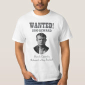 Butch Cassidy Wanted 🚨 Wild West Outlaw USA Tシャツ (正面)