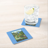 Butchartの庭- Brentwood湾 スクエアペーパーコースター (インサイチュ)