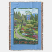 Butchartの庭- Brentwood湾 スローブランケット (正面縦)