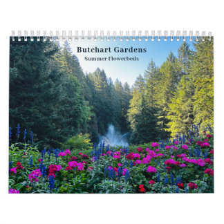 Butchart Flower Gardens Photography Quote Calendar カレンダー