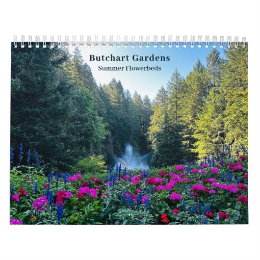 Butchart Flower Gardens Photography Quote Calendar カレンダー (カバー)