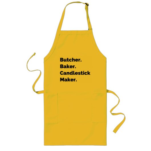 Butcher Baker Apron ロングエプロン (正面)