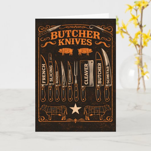 Butcher Knives カード (黄色い花)