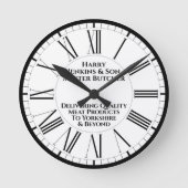 Butcher Shopプロモーション ラウンド壁時計 (正面)