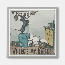 ButchersのDachshunds、テストを追加 マグネット