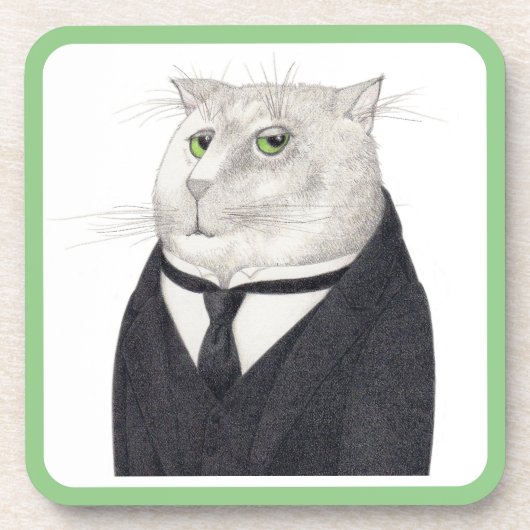 BUTLER CAT懸命Plastic Coasters コースター (正面)
