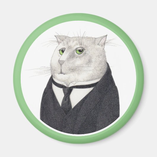BUTLER CAT 円形マグネット マグネット (正面)
