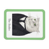 BUTLER CAT 3x4フレキシブルマグネット+文字 マグネット (横)