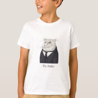 BUTLER CAT Boys'Basic Tシャツ