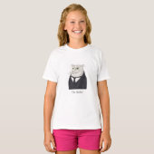BUTLER CAT Girls'Basic Tシャツ (正面フル)
