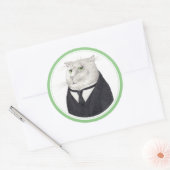 BUTLER CAT Large Round Stickers ラウンドシール (封筒)