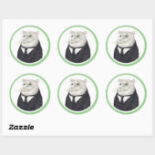 BUTLER CAT Large Round Stickers ラウンドシール (シート)