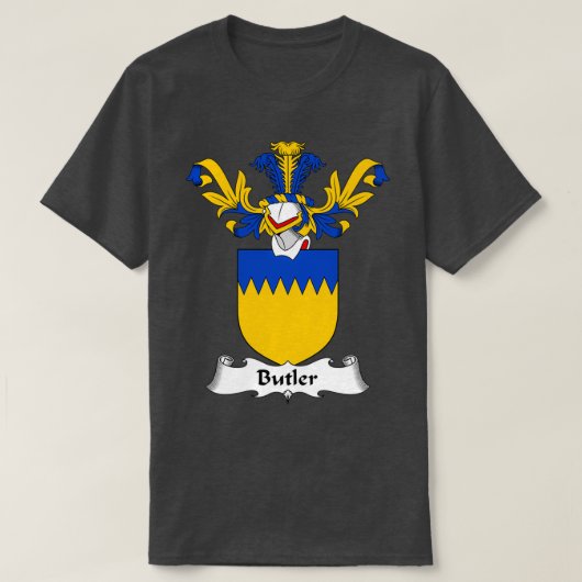 Butler Coat of Arms Family Crest ShirtTShirt  Tシャツ (デザイン正面)