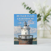 Butler Flats Light house, Massachusettsはがき ポストカード (スタンド正面)