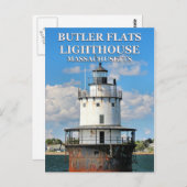 Butler Flats Light house, Massachusettsはがき ポストカード (正面/裏面)